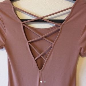Cross back dress